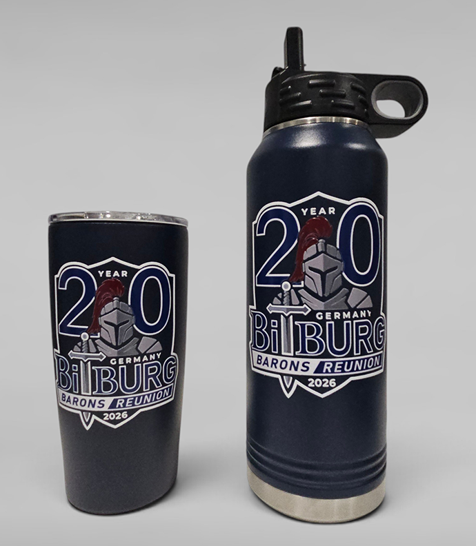 Bitburg Reunion Drinkware | 20oz Tumbler and 32oz Water Bottle