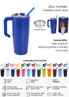Personalized 20oz Tumbler | Custom Laser Engraved Gift